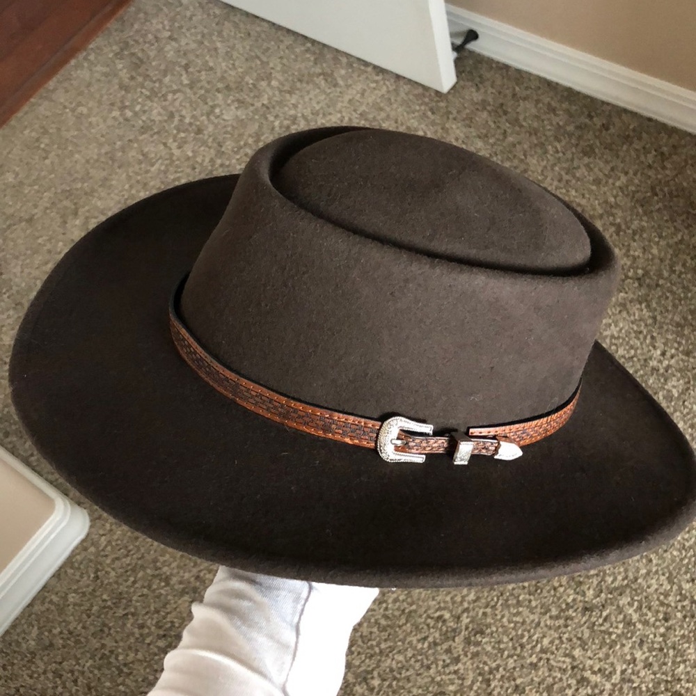 Brown Felt Adora Hat